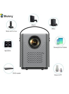 Buy Blulory T3 Movie 3D Projector 4K Full HD 1080P Native Cinema Beamer Android WiFi Projector For Outdoor Movies Support Android in UAE