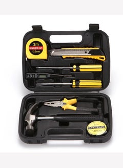 Buy 9 Pieces General Household Small Hand Tool Kit with Plastic Tool Box Storage Case in Saudi Arabia