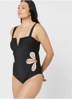 Buy Cutout Detail Swimsuit in Saudi Arabia