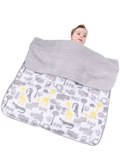 Buy Fleece Throw Blanket, Cartoon Animals Super Soft Flannel Blankets Cozy Fluffy Warm for Couch, Sofa, Bed, Office, Couch, Camping, Picnic in UAE