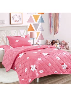 Buy 3pcs winter kids comforter set single size 160x210cm includes comforter set, fitted sheet and pillow sham in Saudi Arabia