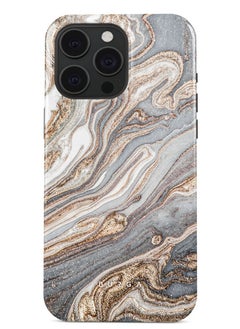 Buy Luxury Gold Glitter Marble Phone Case Compatible with iPhone 15 Pro  Double Layer Silicone Protective Case Gentle Wind in UAE