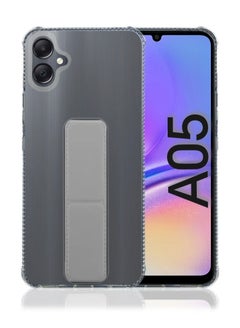 Buy Case Cover For Samsung Galaxy A05 With Magnetic Hand Grip 3 in 1 Clear / Grey in Saudi Arabia