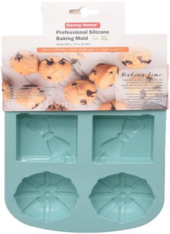 اشتري Danny Home DH3419 High Quality Silicone Non-Stick Baking Mold 26 * 17 * 3cm - Multi Color في مصر