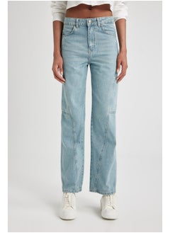 Buy Woman 90'S Wide Leg Denim Trousers in Egypt