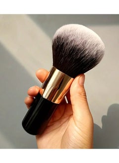 اشتري Powder Brush Long Soft Hair Blush Large Loose Foundation Brush Wet Dry Cosmetic Tool Beauty Tool for Beginners - Black في الامارات