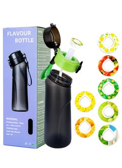 Buy Air Up Water Bottle Air Up Water Bottle with 7 Flavor Pods 750ML Air Up Drinking Water Bottle Starter Set with Flavour Capsules 0% Sugar Water Cup BPA Free Suitable for Outdoor Sport (Blackgreen) in UAE