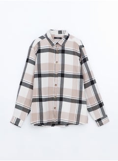 اشتري Regular Fit Long Sleeve Plaid Gabardine Men's Shirt في مصر