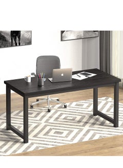 Buy Home Office Computer Desk PC Laptop Modern Study Table 120cm Office Desk Workstation with Extra Strong Legs Simple Style Writing Desk Black in UAE