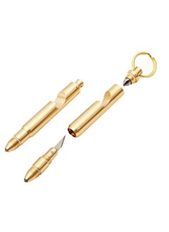 Buy Multitool Key Set 5 in 1 Gold with Keychain and Screwdriver in UAE