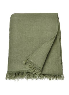 Buy Throw Grey Green 130x170 Cm in Saudi Arabia