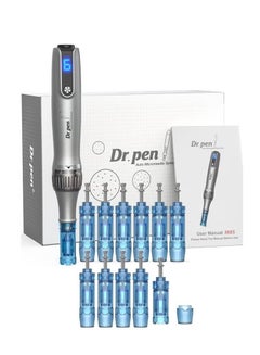 اشتري أحدث Dr.pen M8S اللاسلكية Microneedling MTS Derma Pen Microneedle Micro Needle مع 12 قطعة خراطيش للعناية بالبشرة جهاز الجمال في السعودية