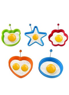 Buy Egg Ring, Fried Egg Mold, Egg Separator, Silicone Non-Stick Egg Shaper Ring with Egg and Pancake Non Stick Cooking Tool, Kitchen Cooking Tools in UAE