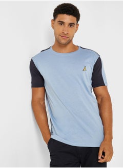 Buy Mens Crew Neck T-Shirt With Contrast in Saudi Arabia