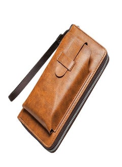 Buy New men's card wallet zipper mobile wallet in Saudi Arabia