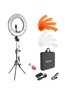 اشتري NEEWER Ring Light Kit: 18"/48cm Outer 55W 5600K Dimmable LED Ring Light, Light Stand, Carrying Bag for Camera, Smartphone, YouTube, TikTok, Self Portrait Shooting, Black في الامارات