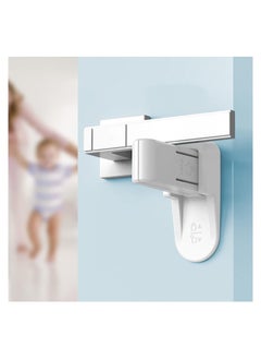 Buy Door Lever Locks for Childproof, 2 Pcs Baby Proofing Door Handle Lock, Prevent Toddlers from Opening Doors No Tools Need or Drill, 3 M Adhesive Children Security Door Locks in Saudi Arabia