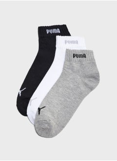 Buy 3 Pack Quarter-V Socks in UAE