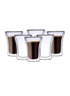 اشتري Double Wall Glass 6 pc Set 250ML في الامارات