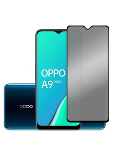 Buy Tempered Glass Screen Protector Anti-Spy Privacy  Designed For Oppo A9 (2020) Full Screen Coverage And Bubble Free in UAE