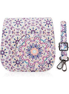 Buy Camera Case Bag Purse Compatible With Fujifilm Mini 11 / Mini 9 / Mini 8/8+ Instant Camera With Detachable Adjustable Strap - B Flower in UAE