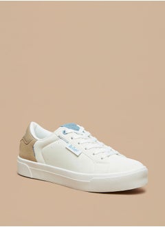 Buy Women's Textured Lace-Up Sneakers in UAE