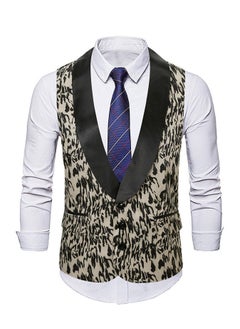 اشتري New Slanted Placket Zipper Suit Vest في الامارات