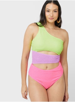 Buy Colorblock Detail Swimsuit in Saudi Arabia