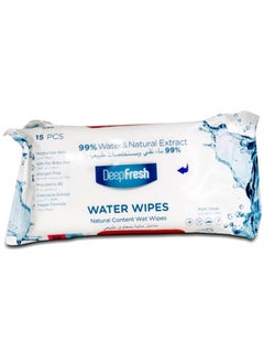Buy Pocket Size Natural Wet Water Wipes Mini Baby Wet Wipes Antibacterial for Adult Multiple Purpose Usage 15pc Each Pack of 6 90 Wipes in Saudi Arabia