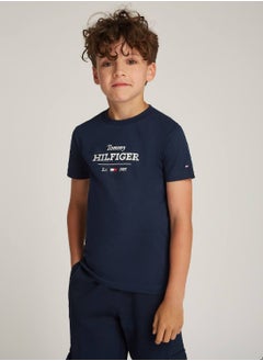 Buy Boys Monotype 1985 Regular T-shirt - Cotton, Blue in UAE