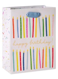 Buy 9" Birthday Gift Bag Happy Birthday Candles (1 Bag) in UAE