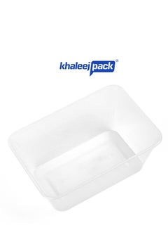 اشتري Disposable Container With Lids Bowls For Food – Microwave Plastic Freezer Soup Pint Deli Rectangular Containers 750 ml [25 PCS] Kitchen Containers Storage Box Khaleej Pack في الامارات