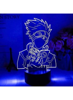 Buy 3D Lamp Anime Naruto Kakashi Hatake Figure Japanese LED Night Light Icha Icha Paradaisu Night Light for Kids Bedroom Decoration Desk 16 Colors in UAE