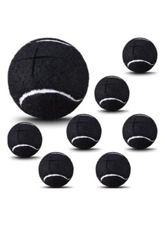 Buy 8 Pieces Precut Walker Tennis Balls  for Furniture Chairs Leg, Tennis Ball for Non Slip Rubber Glide Tennis Ball Coverings for Desks Stools Tables Floor Protector (Black) in UAE