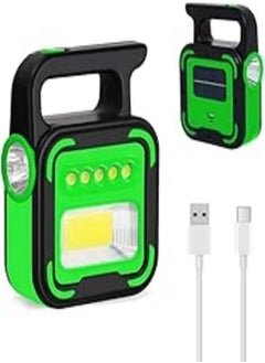 اشتري 3 in 1 LED Solar Outdoor Emergency Light - Flashlight with USB Charging Port (Green) في مصر