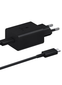 Buy Samsung 45W USB-C Super Fast Charging Wall Charger  45W - Black (US Version with Cable, Black in UAE