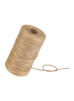 100M Natural Jute Twine,2 Ply Arts and Crafts Jute Rope,328 Feet
