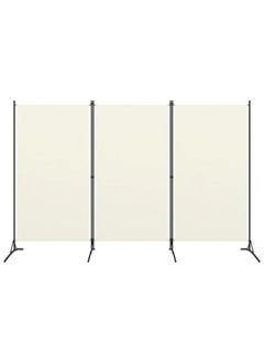 اشتري 3-Panel Room Divider Cream White 260x180 cm في الامارات