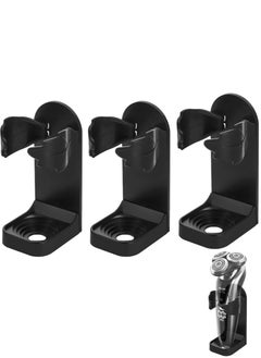 Buy 3 Pack Electric Shaver Holder Sticky Adhesive Wall Mounted Shelf Razor Hanger Storage Organizer for Bathroom Toothpaste Punch Free Adjustable Shaving Electric Toothbrush Hook Rack in Saudi Arabia