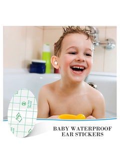 اشتري 60 Pieces Baby Waterproof Ear Stickers Ear Covers for Swimming في السعودية