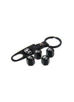 Buy 1-Set Car Wheel Tire Stem Air Valve Cap with Wrench for Hyundai in UAE