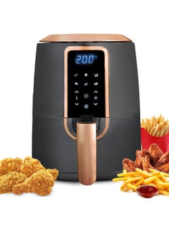 Buy Giovina Turkish Air Fryer, 6L Capacity with 6 Cooking Programs, 1600W Power, Digital Panel, Comfortable Basket, Easy to Use and Clean, Non-Stick Fire Resistant Coating, ST.6/29G, Gold-Turkish in Egypt