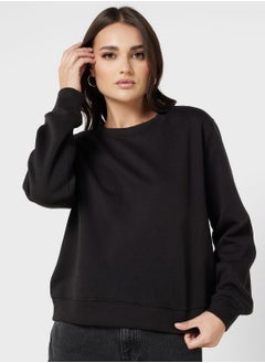 Buy Round Neck Printed Sweatshirt in Saudi Arabia