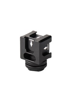 Buy Universal Aluminium Alloy Cold Shoe Camera Mount Adapter with 4 Cold Shoe Mount 1/4 Inch Screw Mount for Microphone LED Video Light Monitors Camera Accessories in Saudi Arabia