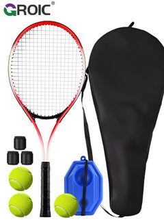 Buy Adult Tennis Racket Set,Tennis Trainer with String Rebound Tennis,Beginner Tennis Training with Racket,Racket Bag, Tennis Trainer,Outdoor Sports Set in Saudi Arabia