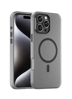 Buy iPhone 16 Pro Max Case, Magnetic [Compatible With Magsafe] Frosted Case Cover, [Anti-Drop Shockproof] [No Yellowing] Back Cover, Slim Skin Feel Case For iPhone 16 Pro Max, Matte Black in Saudi Arabia