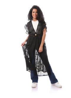 Buy Embroidred Dot Chiffon Beach Cover Up Dress in Egypt