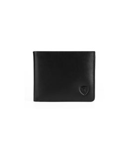 Buy Slim Wallet for Men Genuine Leather Bifold Rfid Protected Purse Black Orange in UAE