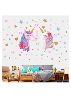 Buy Unicorn Wall Decals Stickers for Girls Room Large Size Unicorn Wall Stickers Decors for Gilrs Kids Bedroom Birthday Party for Nursery in Saudi Arabia