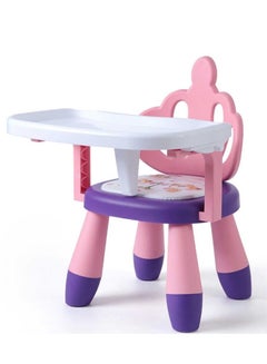 Buy Portable Baby Dinner Chair, Baby Feeding Seat With Dining Tray, Booster Feeding Seat for Baby (Purple) in Saudi Arabia